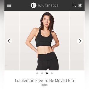 Lululemon Free To Be Moved Bra Size 8